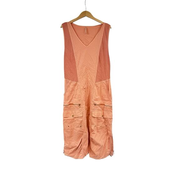 XCVI JANELLE DRESS Afterglow Pigment Orange Lagenlook Midi Dress Womens XL - Picture 1 of 8